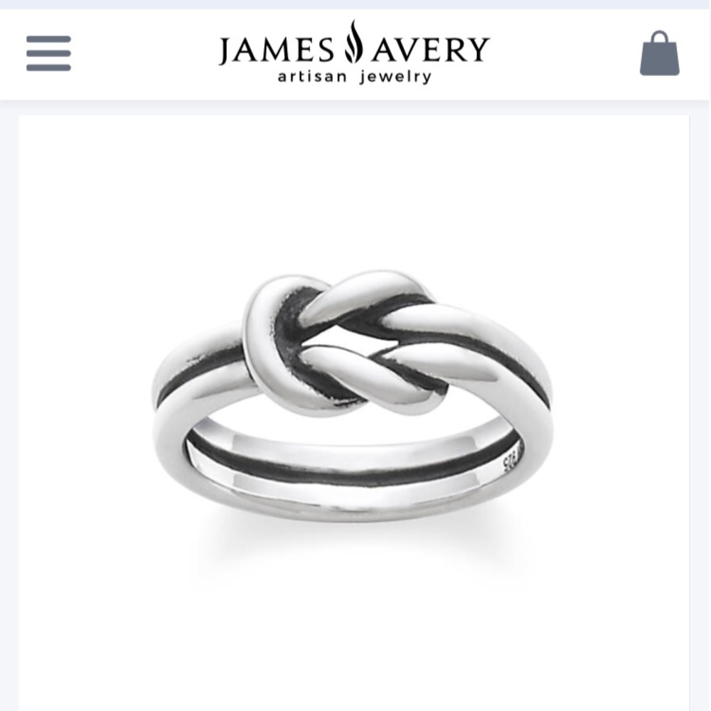 James Avery Lover’s knot sterling silver ring